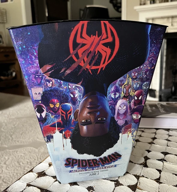 SPIDERMAN ACROSS THE SpiderVerse Miles Morales Movie Popcorn Bucket