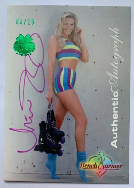 2024 Benchwarmer Emerald Archive Nikki Ziering Green Autograph Card /15