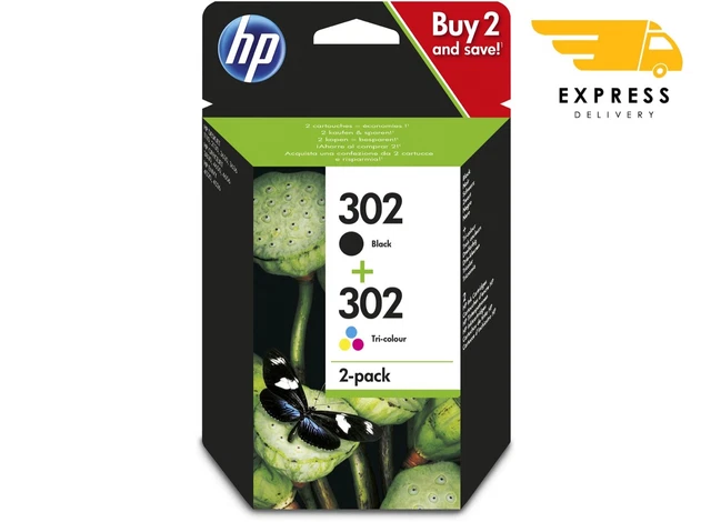 Cartuccia HP 302 inchiostro nero e colore dual pack originale