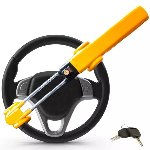 Xtremeauto Heavy Duty Twin Bar Steering Wheel Lock Car Van Security Anti Theft