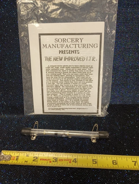 Sorcery Mfg. ITR Kevler Ultimate Levitation Device Float Cards Coins Dollars 1 Sorcery Mfg. ITR Kevler Ultimate Levitation Device Float Cards Coins Dollars 1