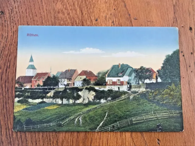 early 1900s colour postcard " ruthen " chromo baryt