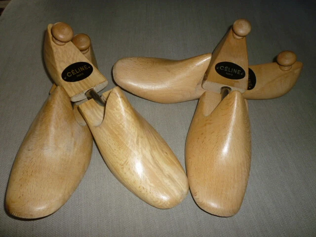 Celine 2 Paires D'embauchoirs Femme En Bois Taille 5/31 Longueur 25 Cm