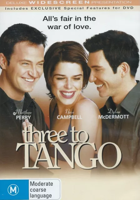 Three to Tango - Comedy / Romance - Matthew Perry, Neve Campbell - NEW DVD