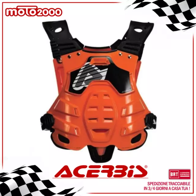 Pettorina Profile Arancio Fluo Adulto Acerbis Moto Cross Enduro Quad Deflector