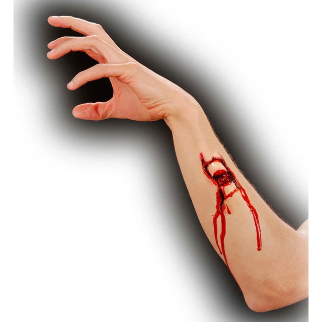 Aperto Frattura Applicazione Lattice Fraktur Halloween Theaterschminke Zombie