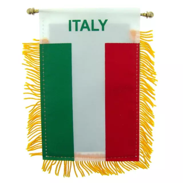 Italy Flag Mini Banner 3" x 5"