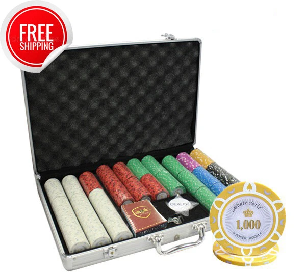 Mrc Poker 650Pcs 14G Monte Carlo Poker Room Poker Chips Set With Alum Case