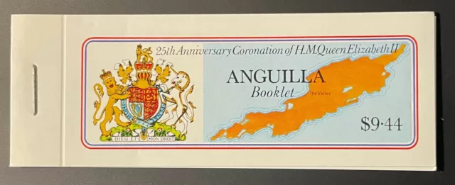 ANGUILLA QEII SG SB2, 1978 coronation stamp booklet, NH MINT.