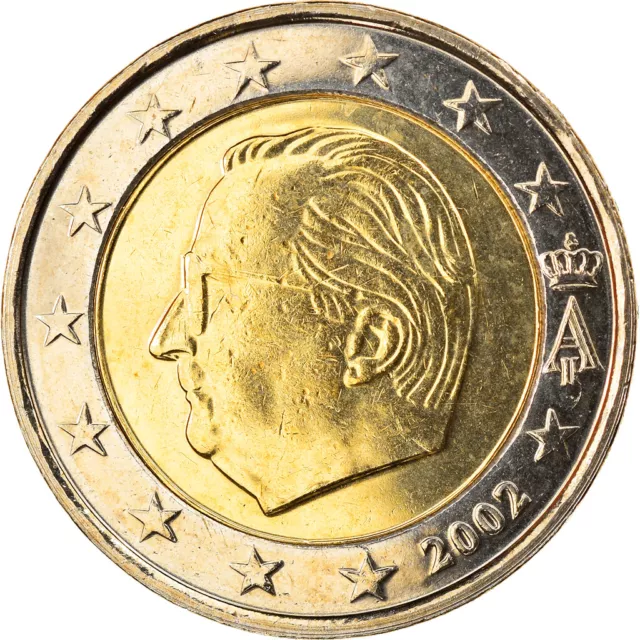[#820140] Bélgica, 2 Euro, 2002, Brussels, FDC, Bimetálico, KM:231