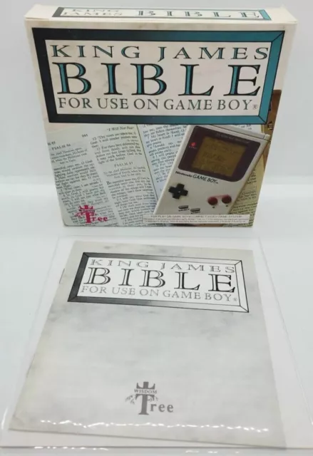 Rare King James Bible for Nintendo Gameboy Box and Manual - Authentic 🔥 3