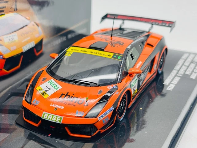 Miniature LAMBORGHINI Gallardo LP600 24h de Nurburgring 2011 des pilotes Stuck/Rostek MINICHAMPS MNC151111134 | Collect World