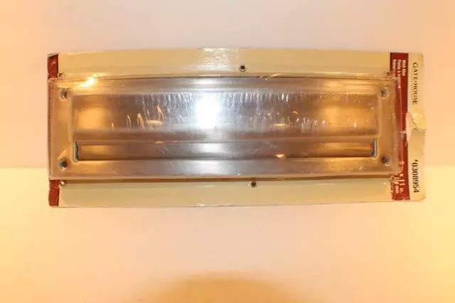 NOS NEW Gate-House Mail Slot Satin Nickel 0308954  2" X 11"