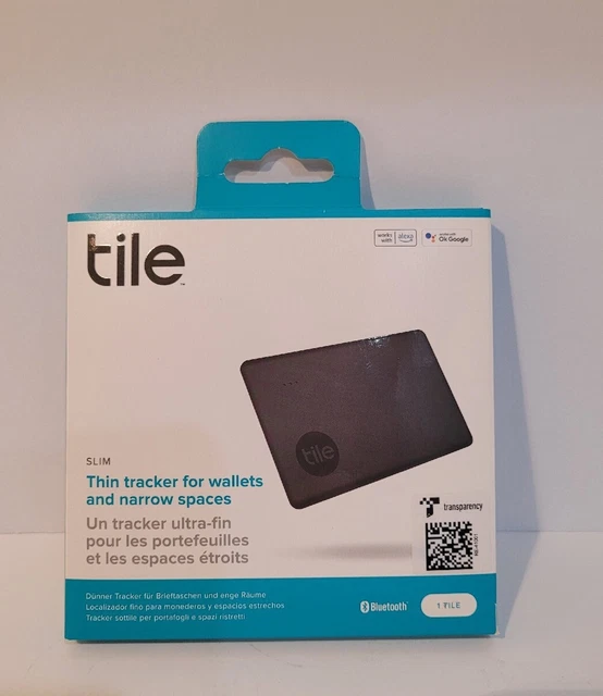 TILE TRACKER SLIM Thin 2022 Universal Bluetooth Tracker Noir EUR 29