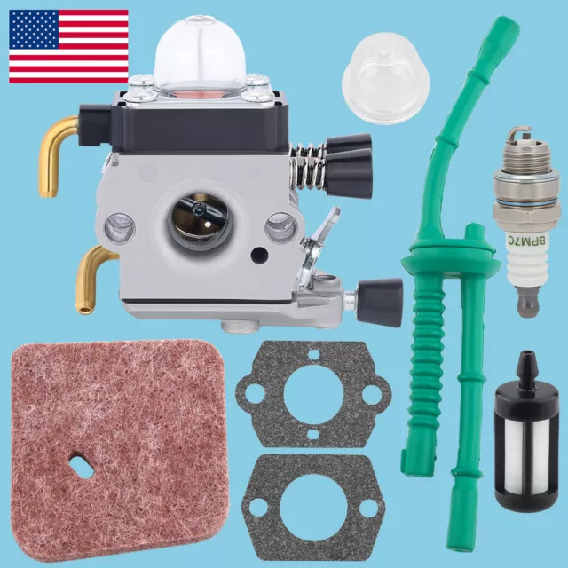 ⭐ Carburetor For STIHL FS55 FS45 FS55R FS55RC KM55 HL45 FS38 w/ Fuel Line Kit