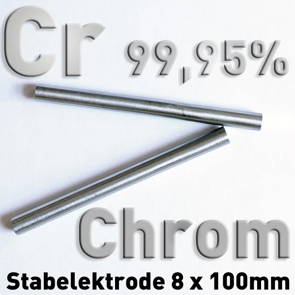 1 Paar Edelstahl-Stab-Anoden V4A AISI 316 | 8x100 Mm, Für Galvanik, Elektrolyse, Experimente