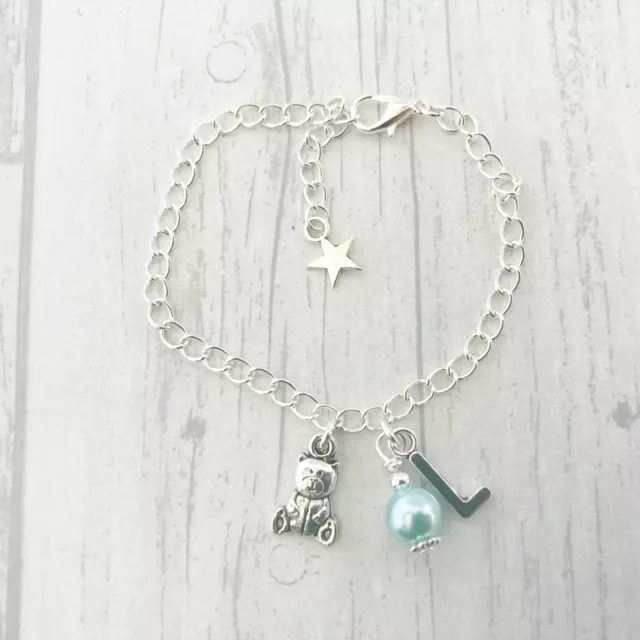 Girls Bracelet Ballerina Dancer Gymnast Unicorn Initial letter Personalised Gift