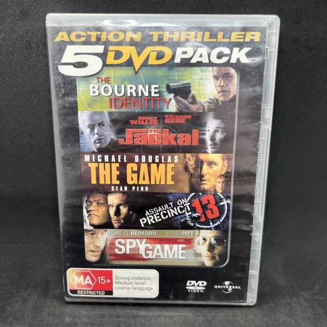 Bourne Identity | Jackal | The Game | Assault on Precinct | Spy Game DVD Boxset