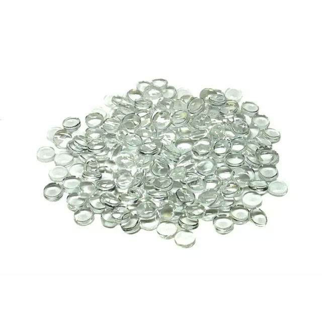 200 Transparent Round Cabochons - Clear Glass Dome Sealed Flatback - 8mm -J17183