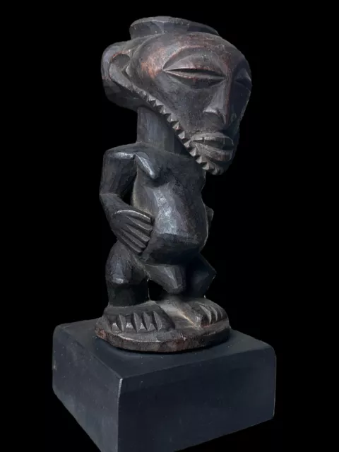 Old African Wood Hemba Style Figure - CONGO - 20th Century 10.25” Tall