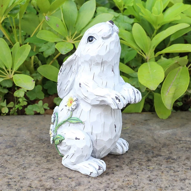 Tierische Gartenstatue, Hase, Outdoor-Statue Für Zuhause, Innen- Und