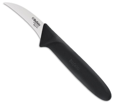 Coltello spelucchino Curvo Cm 7 Manico Legno AUSONIA 