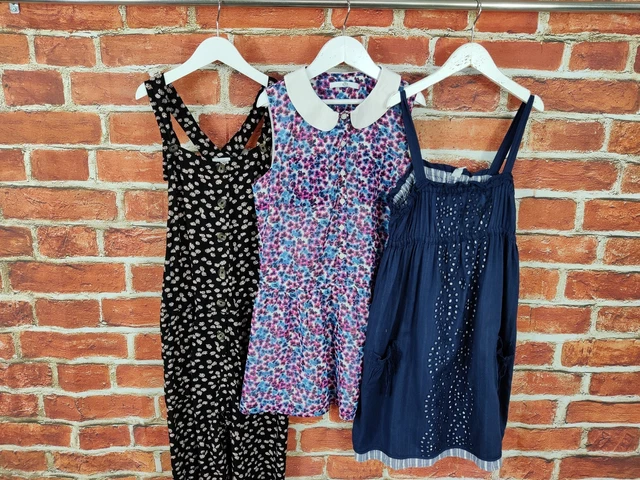 Girls Bundle Age 11-12 Years Zara Next M&S Summer Dress Jumpsuit Dungaree 152Cm
