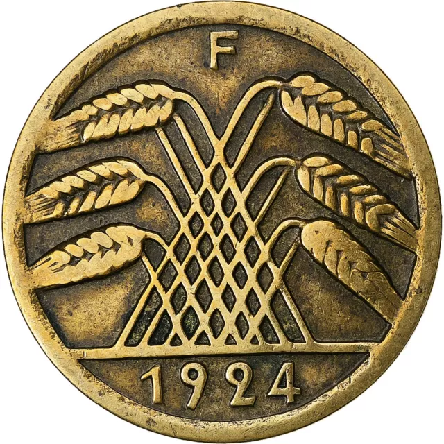 [#1220250] GERMANY, WEIMAR REPUBLIC, 50 Rentenpfennig, 1924, Stuttgart, Aluminum
