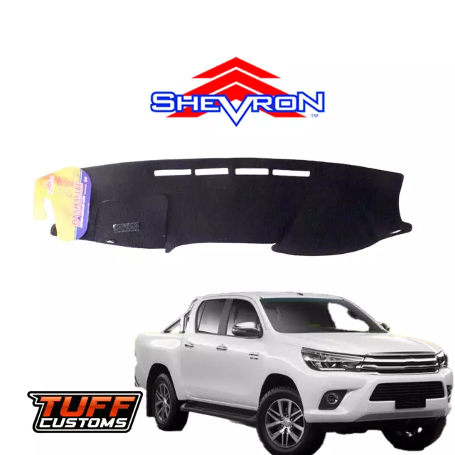 CHARCOAL DASH MAT for TOYOTA Hilux SR5 SR Workmate GUN126R 6/2015-2024 1412