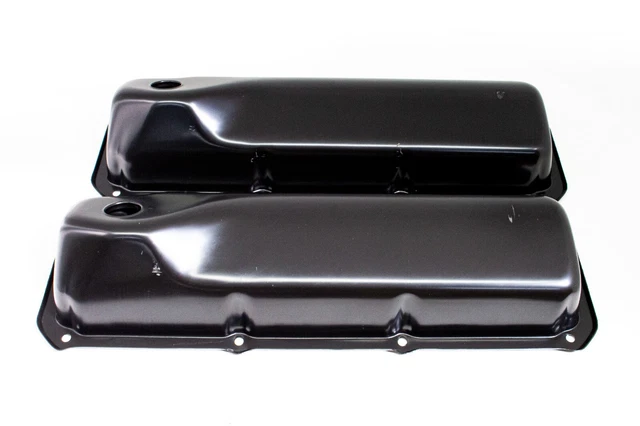 1969-82 Ford Small Block 351C-351M-400M-Boss 302 Steel Valve Covers - Black