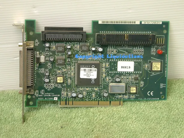 Adaptec AHA-2940UW  Ultra Wide SCSI PCI Storage Controller - Dell P/N 000 86619