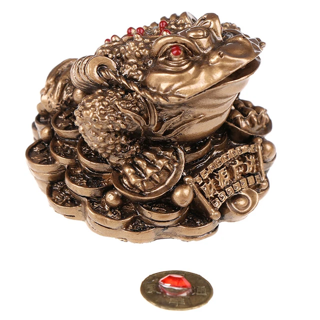 FENG SHUI TOAD Money lucky Fortune Chinese Frog Toad Home Office