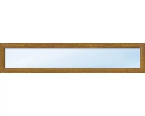 Kunststofffenster Festverglasung ARON Basic weiß/golden oak 1700x850 mm (nicht ö