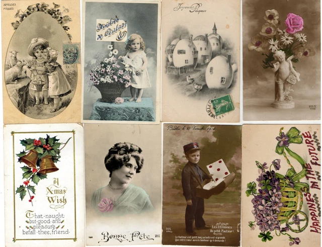 Lot vieilles cartes postales anciennes années env1920 - 1940 (Gebraucht