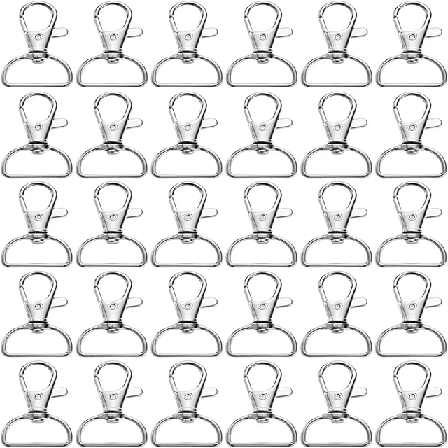 Swivel Clasp Swivel Snap Hooks Trigger Clips 1 Inch D Rings Metal Lobster Claw C