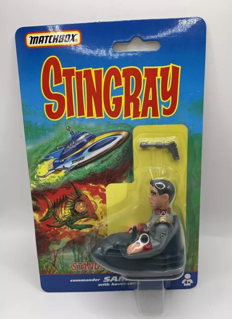 Vintage Matchbox Stingray  Commander Sam Shore Figure New On Card 1992 (D)