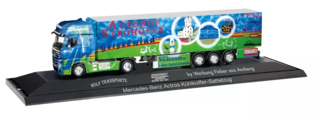 Herpa 121651 - MB Actros Kühlkoffer-Sattelzug "Autohof Geiselwind". 1:87