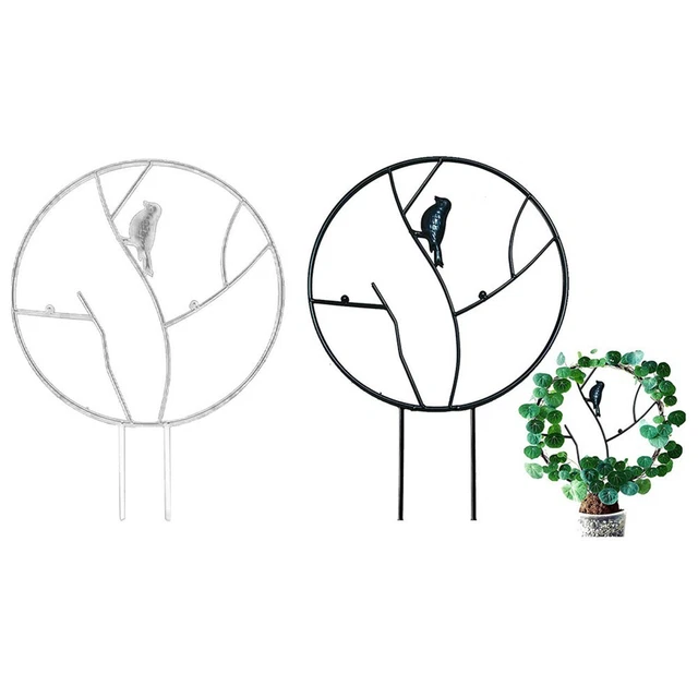 Treillis De Jardin Parapluie 210 Cm Noir - Support Pour Plantes Grimpantes (roses, Glycines, Vignes)