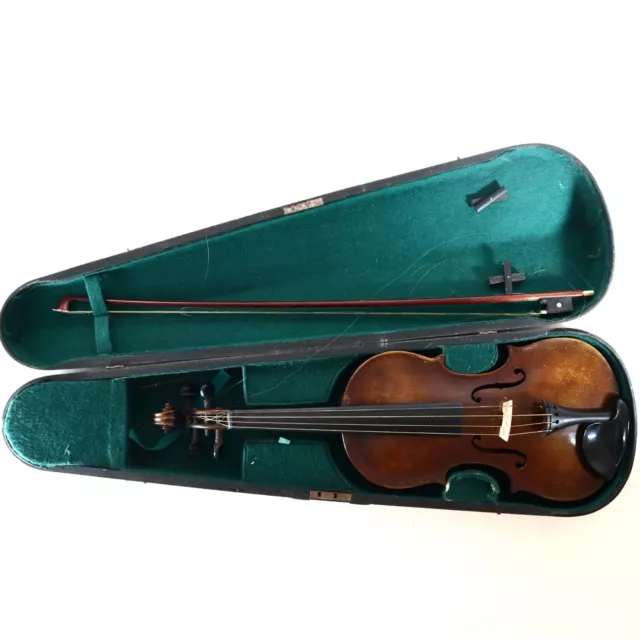 Extremely Nice Vintage Old Violin In Good Condition 4/4 Antique DV74