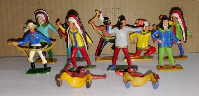 Figurines et statues jouets Starlux avec cowboy