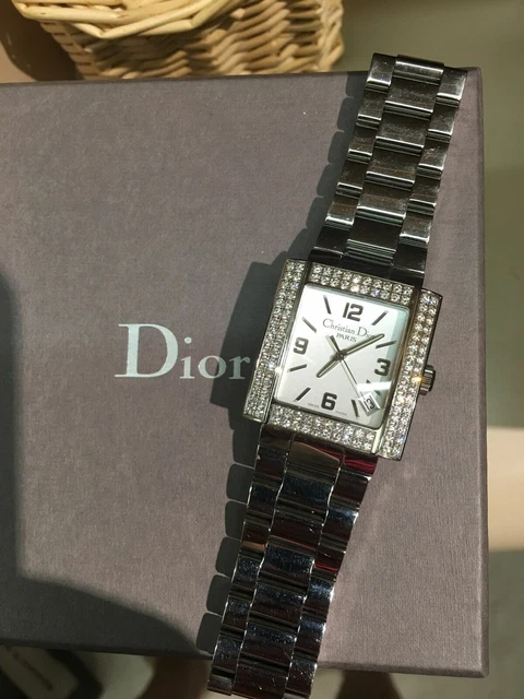Christian Dior Riva Diamond Watch D101-1013 Rare