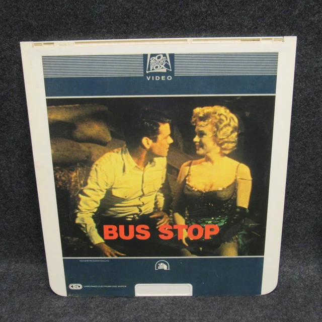 CED VIDEO DISC Movie Marilyn Monroe Bus Stop 1982 20th Century Fox ...