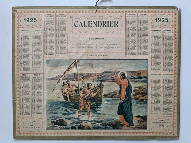 CALENDRIER ALMANACH DES PTT - 1925 EUR 5,00 - PicClick FR