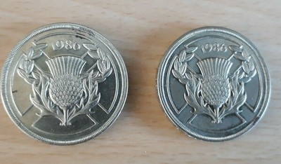 Commonwealth Giochi XIII 1986 Due Pound Moneta come Nuovo Scozzese Cardo UNC 