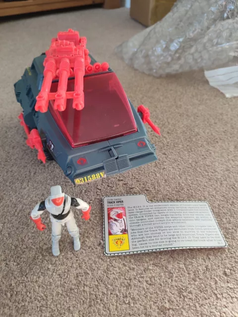 HISS II 2, GI Joe, Cobra, with Track Viper And File Card