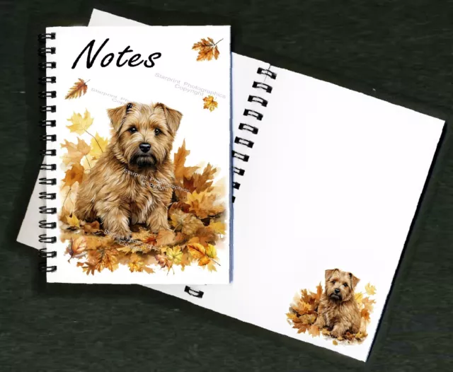 Norfolk Terrier Dog Notebook / Notepad + picture of every page - by Starprint