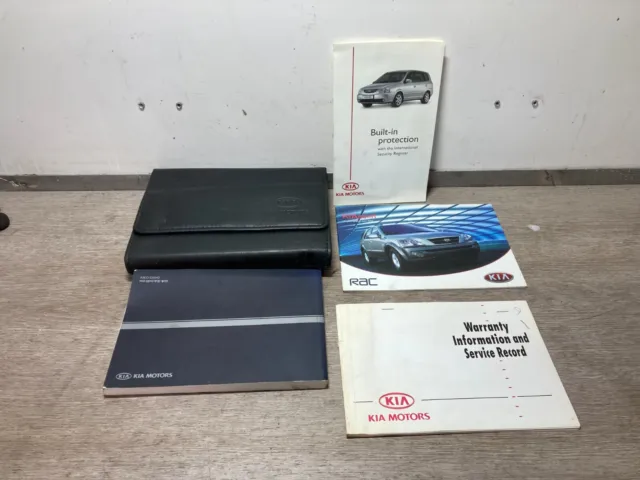 2005 Kia Sorento 2.5 Diesel Owners Manual Handbook Pack + Service Book