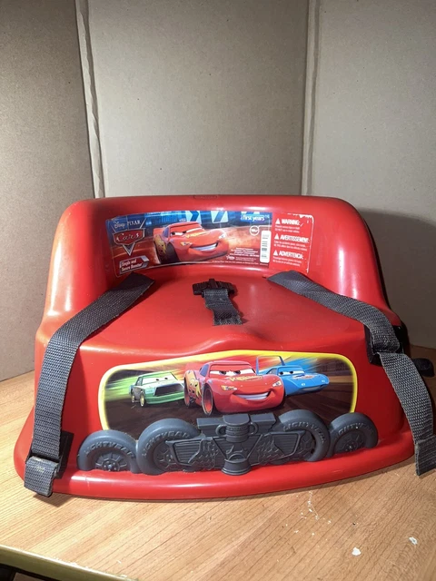 Retro Cars Pixar Simple and Secure Red Booster Seat Children “First Years 18M+”