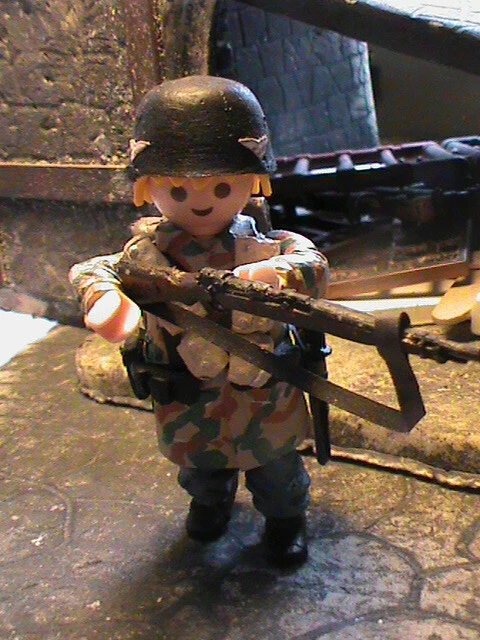 PLAYMOBIL FALLSCHIRMJÄGER ARMY Bundeswehr Soldaten Custom Unikat EUR 20