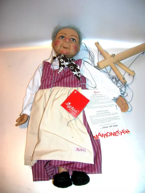 Sigikid Künstlermarionette Oma von Gabriele Brill  Limitiert 108/1000